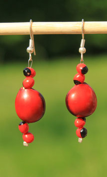 Boucles d'oreilles huayruro