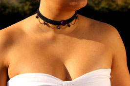 Collier cordon noir