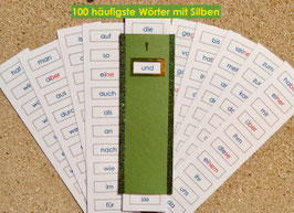 Lesestreifen häufigste Wörter