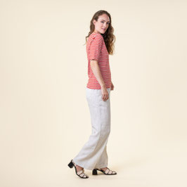 T-Shirt Tanina Cream/poincana red von Living Crafts