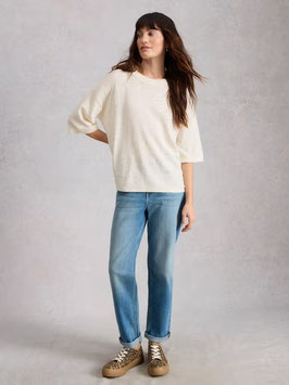 Kate Linen Top Natural White von White Stuff