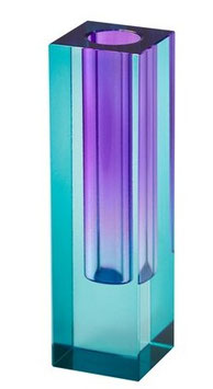 Kristallglas Vase Sari Blau/Lila von Gift Company