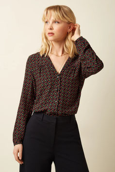 Tex Blouse Jazzy -Black von King Louie