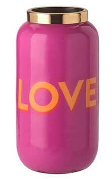 Saigon Minivase Pink "Love" von Gift Company