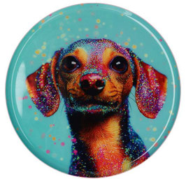Dekotablett "Glitzerdackel" von Gift Company