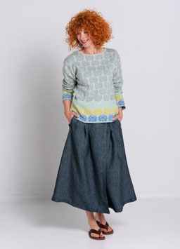 Leinenrock Delave Dark Denim von Heidekönigin