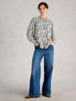 Sienna Shirt Ivory Print von White Stuff