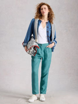 Rowena Linen Trouser Mid Teal von White Stuff