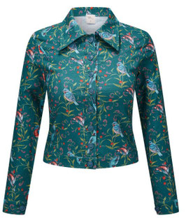 Jacke Sydney Vögel Petrol von Heart