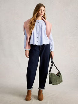 Sammy Smock Top Blue Multy von White Stuff