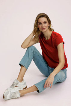 Basic Shirt aus Bio-Baumwolle Rooibos von Tranquillo