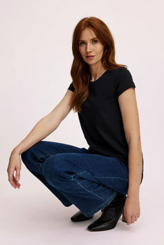 Basic Shirt aus Bio-Baumwolle Black von Tranquillo