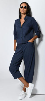 Bluse mit Kragen 8627-020 Nachtblau von Vetono