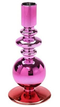 Kerzenständer Shanghai klein Pink/Rot von Gift Company