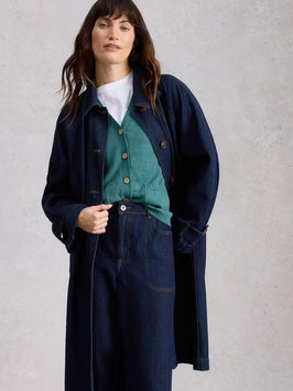 Nova Linen Blend Cardi Dark Teal von White Stuff