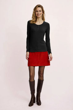 Henley Shirt Black von Tranquillo