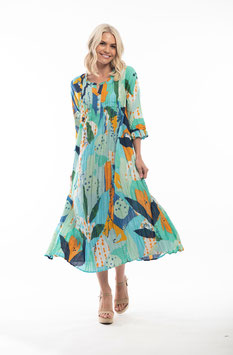 Frigliani Dress Maxi 3/4 Sleeve 6194 von Orientique