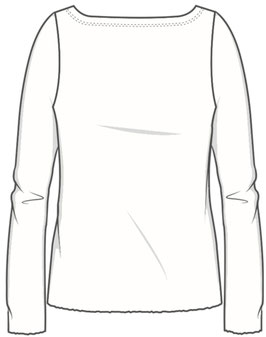 Shirt 4006 Raw White/Granit gestreift von Blusbar
