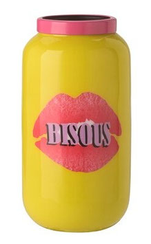 Saigon Vase mit Metallring "Bisous" von Gift Company
