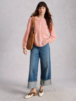 Rachel Smock Top Mid Pink von White Stuff