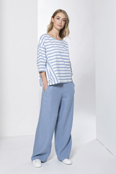 Gestreiftes Shirt kurz 8657-020 Mocka von Vetono