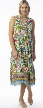 Kleid Ovahe Dress Midi V Sleeveless von Orientique