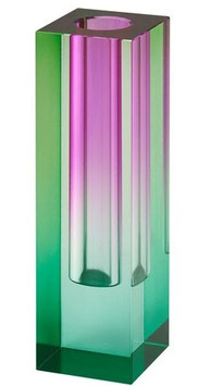 Kristallglas Vase Sari Grün/Lila von Gift Company