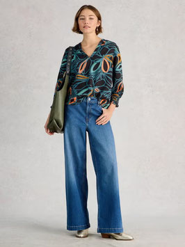 Elisa Top Black Multi von White Stuff