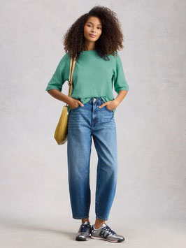 Kate Linen Top Mid Teal von White Stuff