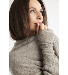1504 Wristwarmer / Handstulpen Merino Bubble Wool
