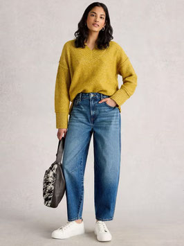 Aubrey Barrel Leg Jean Mid Denim von White Stuff