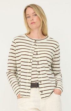 Box-Cardigan Roundneck 8022 Chestnut von Blusbar