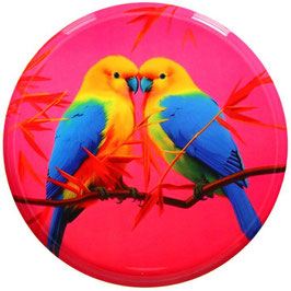 Dekotablett "2 Sittiche" von Gift Company