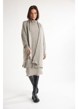 Cardigan 8501 Bubble Wool in Raw White von Blusbar