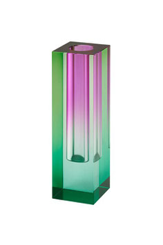 Kristallglas Vase Sari Grün/Lila von Gift Company