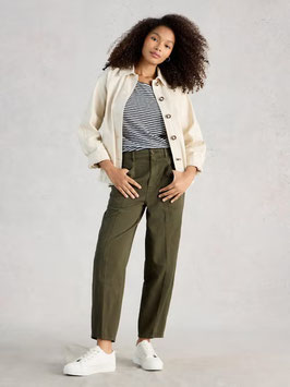 Aubrey Barrel Trouser Khaki Green von White Stuff