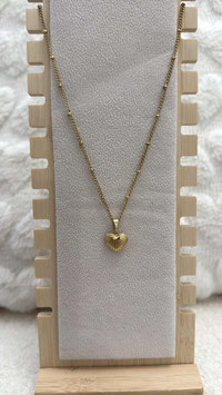 EDELSTAHL KETTE - HERZ ONE