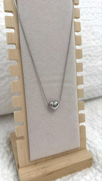 EDELSTAHL KETTE - SILVER HEART MINIMAL