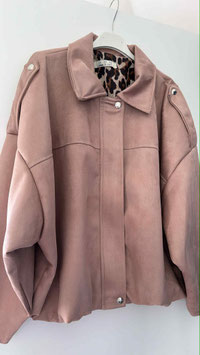 WILDLEDERJACKE ZARI - DUNKELBEIGE