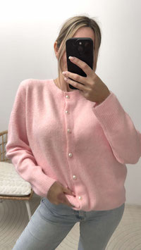 FEINSTRICKCARDIGAN PEARL - ROSA
