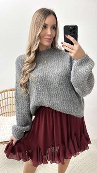 STRICKPULLI DUNJA - GRAU