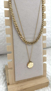 EDELSTAHL KETTE - LOVE MOON