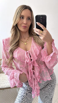 25. SPITZENBLUSE FELI - PINK