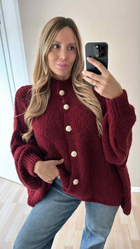 SHORTCARDIGAN NOA - BORDEAUX
