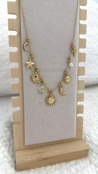 EDELSTAHL KETTE - SUN MEETS MOON