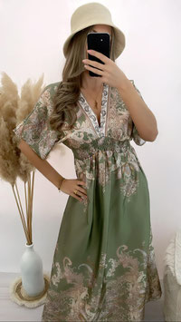 LONGKLEID NIZZA - NUDE/KHAKI