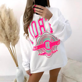 OVERSIZE SWEATER DETROIT - PINK/SALBEI