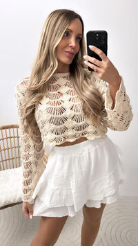 MUSSELINSKORT ELSA - WEISS