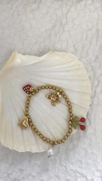 EDELSTAHL ARMBAND - CHERRY LOVE