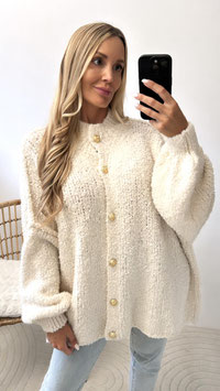 BOUCLELONGCARDIGAN NOA - CREME